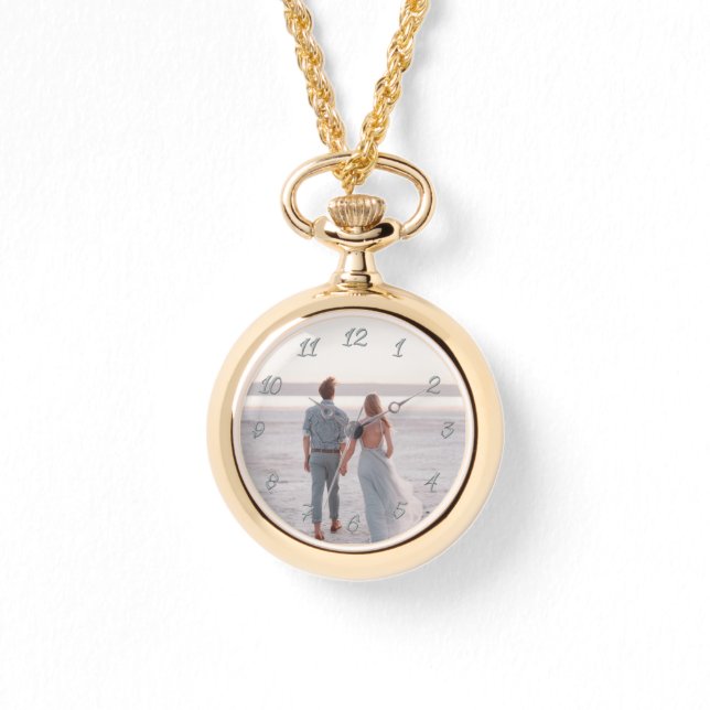 Klassiskt Anpassade Fotoårsdag Bröllop Armbandsur (Framsida)