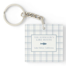 Klassiskt Anpassade Play Sjö House Blue Fish