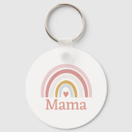Klassiskt anpassat namn Rosa Regnbåge Nyckelring