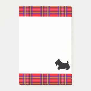 Klassiskt anteckningsblock med skotsk terrier som post-it block