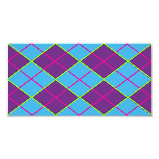 Klassiskt Argyle-mönster Fototryck (Framsidan)