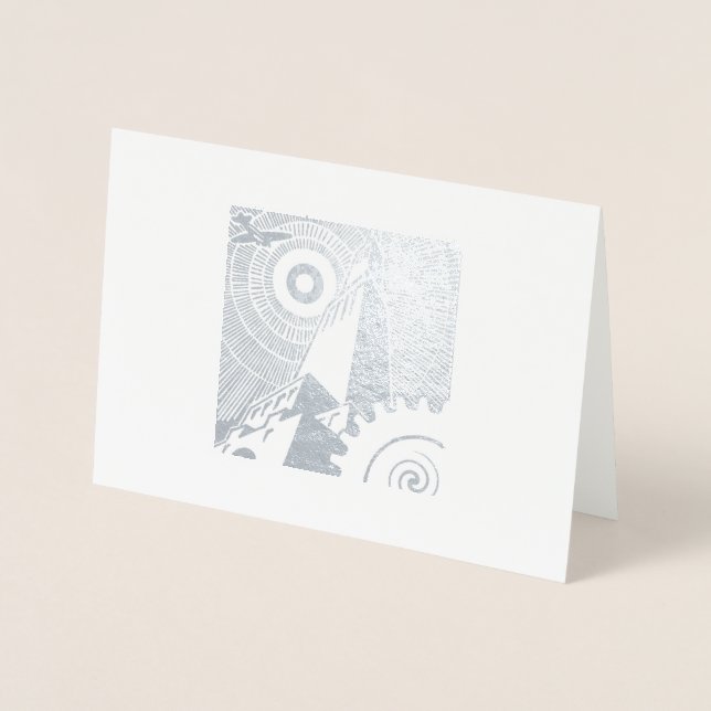 Klassiskt Art Deco-kort för alla tillfälle Folierat Kort (Framsida)