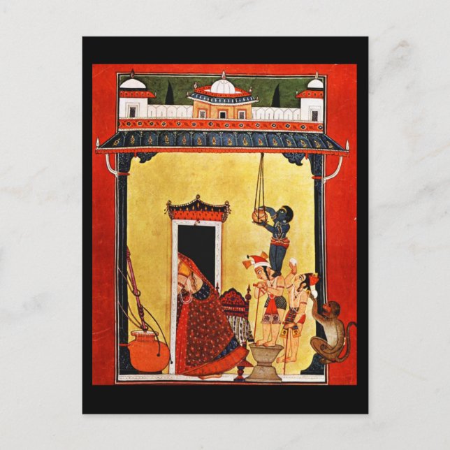 Klassiskt Art-Indischer Maler 17-vykort Vykort (Framsida)
