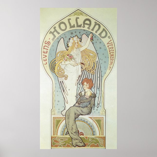 Klassiskt Art nouveau Holland Poster (Framsidan)