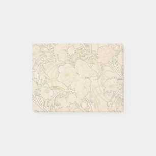 Klassiskt Art Nouveau Päonträdgårdsmönster av Much Post-it Block