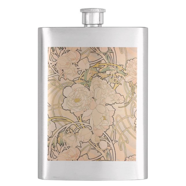 Klassiskt Art Nouveau-pionträdgårdsmönster av Much Fickplunta (Framsidan)