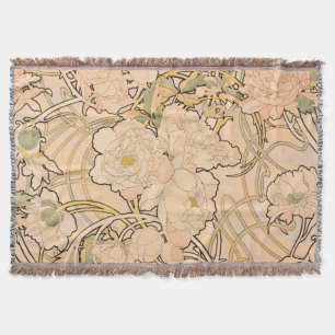 Klassiskt Art Nouveau-pionträdgårdsmönster av Much Filt