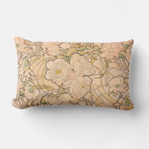 Klassiskt Art Nouveau-pionträdgårdsmönster av Much Lumbarkudde