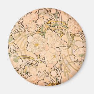Klassiskt Art Nouveau-pionträdgårdsmönster av Much Magnet