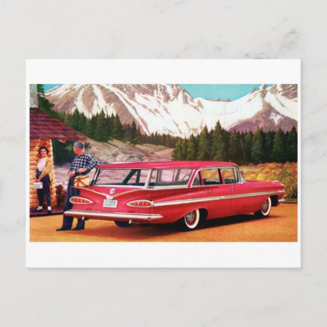 Klassiskt automatvykort vykort (Framsida)