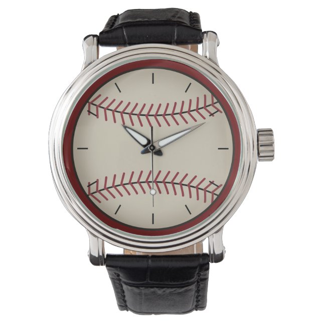 Klassiskt basebollur armbandsur (Framsida)