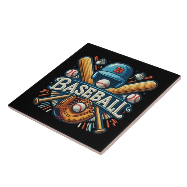 Klassiskt baskeball Essentials/Snyggt Retro Legend Kakelplatta (Sidan)