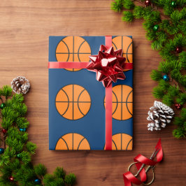 Klassiskt basketbollssportsligt födelsedagspresent presentpapper