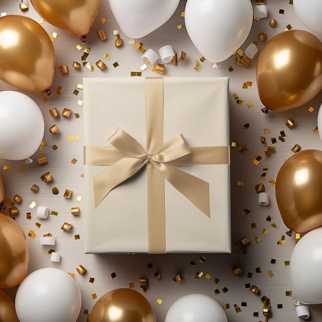 Klassiskt batch: Champagne Wrapping Papper Roll Presentpapper (Skapare uppladdad)