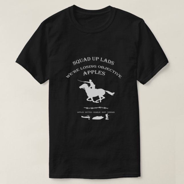 Klassiskt batterefält t shirt (Design framsida)