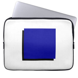 Klassiskt Bauhaus Design Blue Square Laptop Fodral