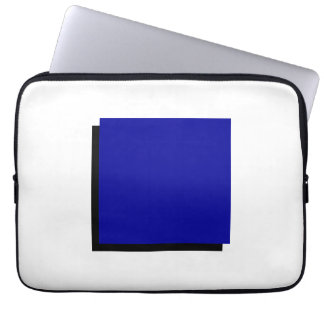 Klassiskt Bauhaus Design Blue Square Laptop Fodral