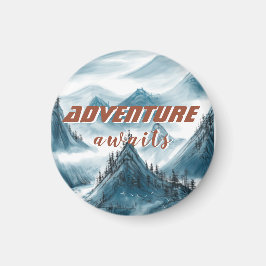 Klassiskt bergsmålande inspirationsoffert magnet