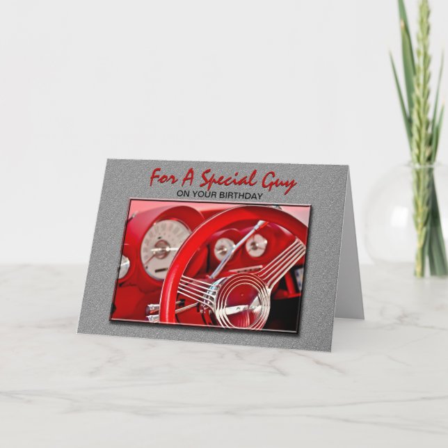 Klassiskt bildagskort kort (Framsida)