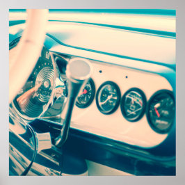 Klassiskt bilstreck poster