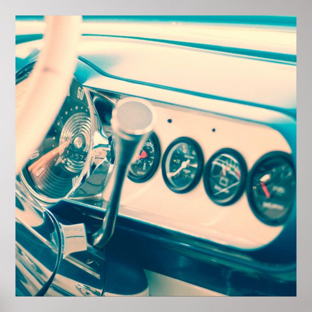 Klassiskt bilstreck poster (Framsidan)