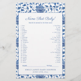 Klassiskt blått Baby djur-spelkort