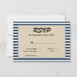 Klassiskt blått Bröllop OSA i Rand-format