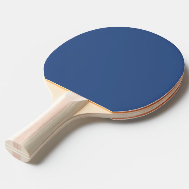 Klassiskt blått fast Färg Pingisracket (Ryggvinkel)