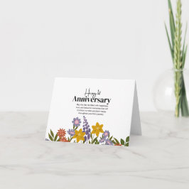 Klassiskt Blommigt-årskort Kort