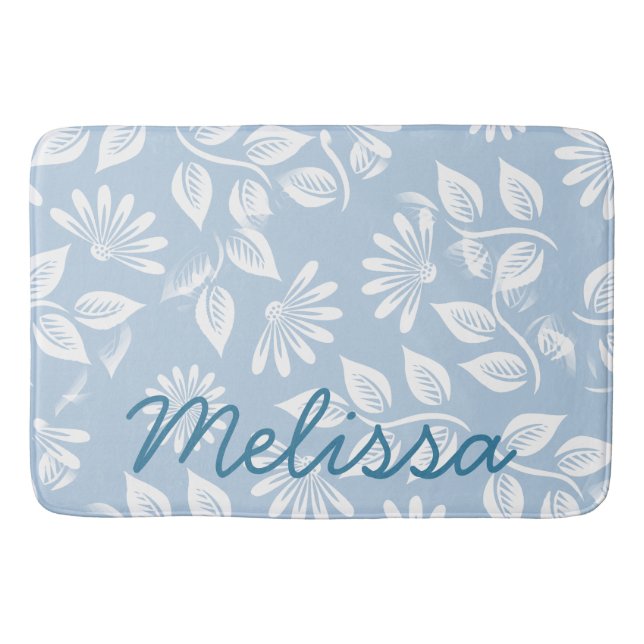 Klassiskt Blommönster - Plocka färg! - Badrumsmatta (Framsidan)