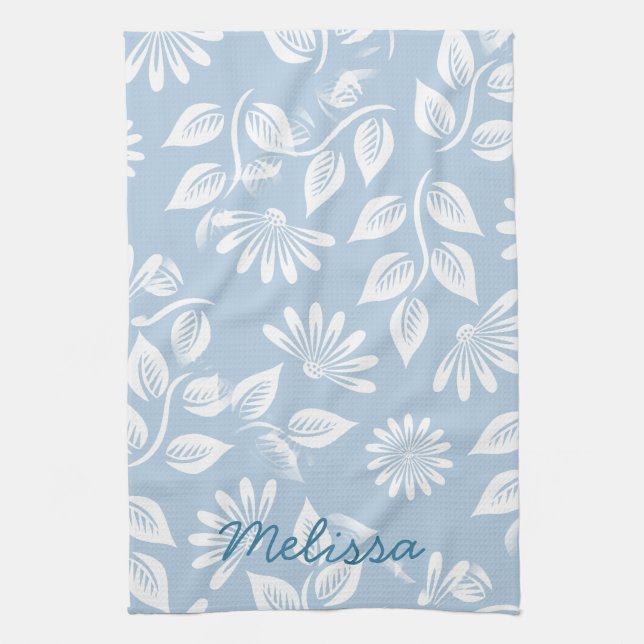 Klassiskt Blommönster - Plocka färg! - Kökshandduk (Vertikal)