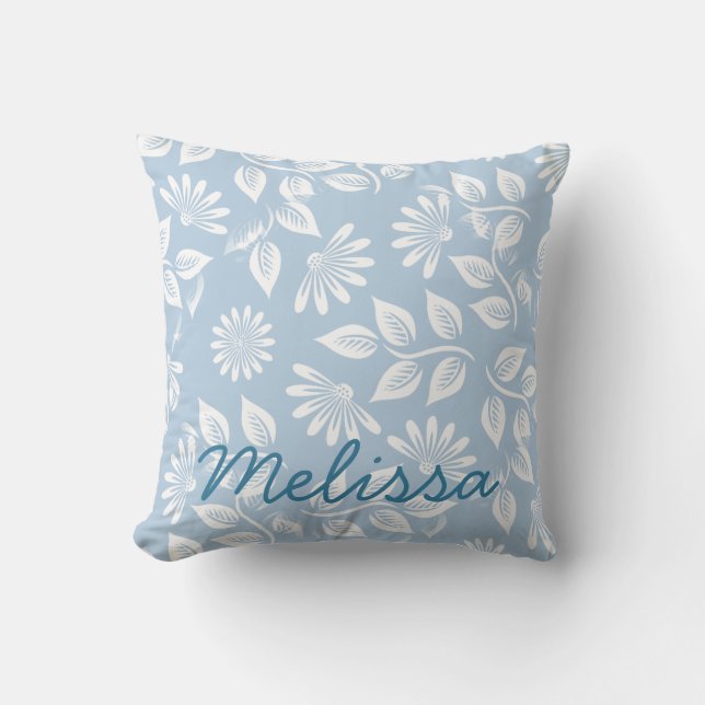 Klassiskt Blommönster - Plocka färg! - Kudde (Framsida)