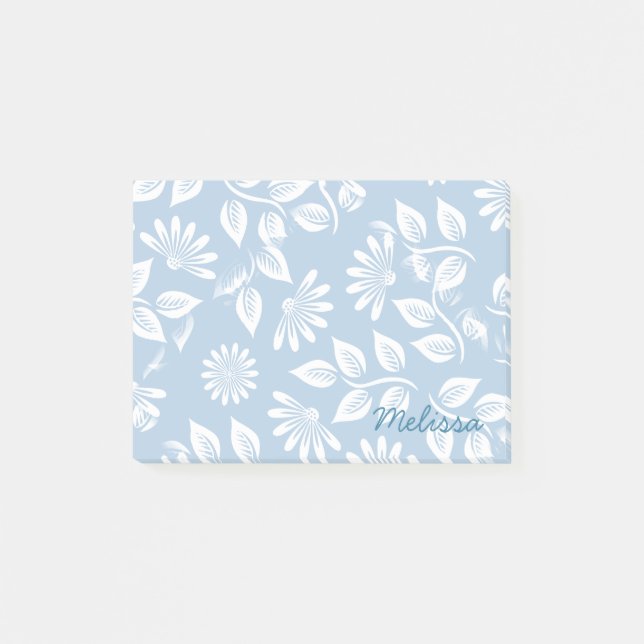 Klassiskt Blommönster - Plocka färg! - Post-it Block (Framsida)