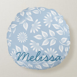 Klassiskt Blommönster - Plocka färg! - Rund Kudde
