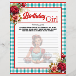 Klassiskt Blue Birthday-minnesspel