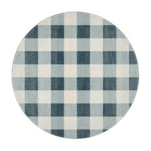 Klassiskt Blue Farmhouse Gingham Stil