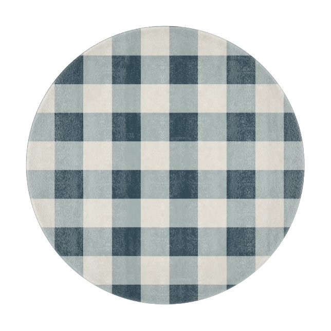 Klassiskt Blue Farmhouse Gingham Stil (Framsidan)