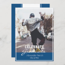 Klassiskt Blue Modern Trendig Studenten