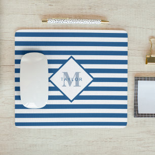 Klassiskt Blue Rand Monogram Musmatta