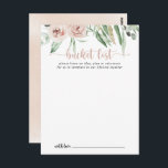 Klassiskt bockkort för Dusty Rosa ros Bröllop-bock Vykort<br><div class="desc">Dessa klassiska bocketkort för dammiga rosa ros bröllop är perfekten för en girig bröllopsmottagning eller möhippa. Konstruktionen har elegant vattenfärgsdamm i rosa ros och grönt bladverk,  väl sammansatt i vackra buketter. Ändra ordalydelsen till kostym vid alla livshändelser. Bucketlistskylten säljs separat.</div>