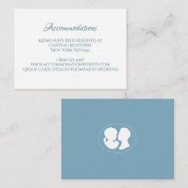 Klassiskt boende i ReEmergency Blue Cameo Bröllop Tilläggskort