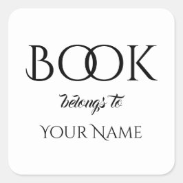 Klassiskt Bok-Tillhör till namnkvadratiskt märke