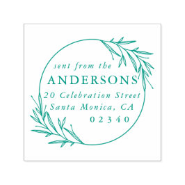 Klassiskt botaniskt sänt från Namn Returadress Självfärgande Stämpel