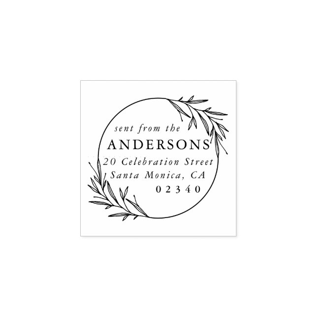 Klassiskt botaniskt sänt från Namn Returadress Stämpel (Tryck)