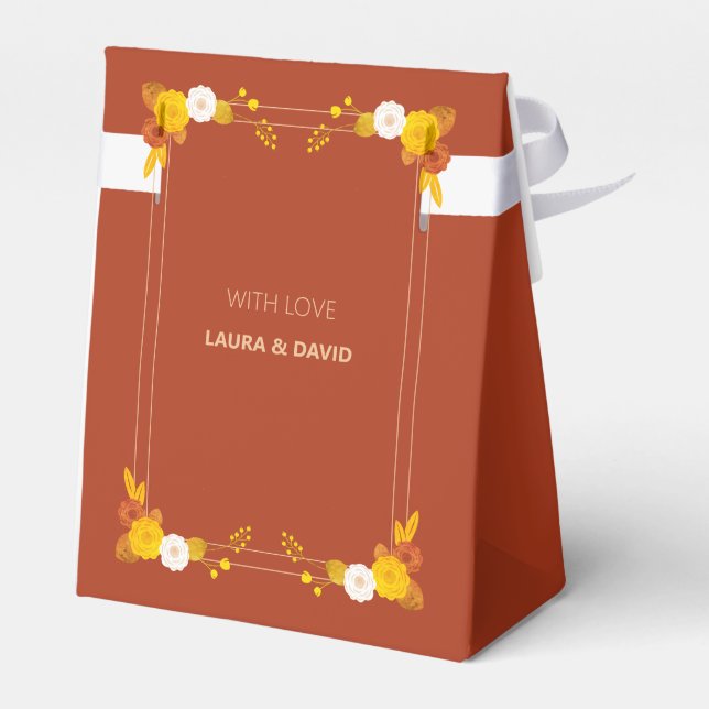 Klassiskt Bröllop-tema Presentaskar (Baksidan Sidan)