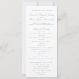Klassiskt bröllopsprogram  inbjudningar