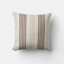 Klassiskt Brun Beige Ticking Randigt Mönster