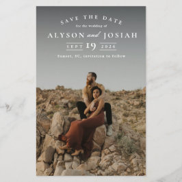 Klassiskt budgetfoto Bröllop spara datum