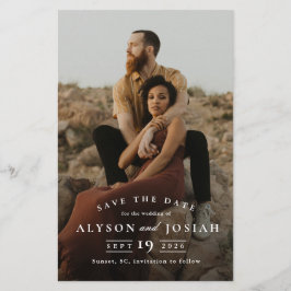 Klassiskt budgetfoto Bröllop spara datum