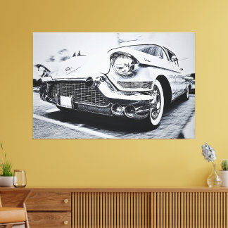 Klassiskt Cadillac - Vintage Automotive Canvastryck